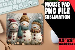 Gingerbread Man Mouse Pad Holiday Sublimation Product Image 1