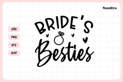 Bachelorette Party Saying SVG | Bride's Besties Product Image 3