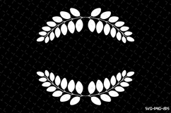 leaves wreath SVG | SVG Cut files | Cricut Product Image 1