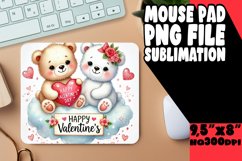 CHEERFUL MOUSE PAD SUBLIMATION INSPIRATION, Valentine Bear Product Image 1