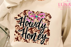 Howdy Honey PNG, Retro Western Checkered PNG Product Image 5