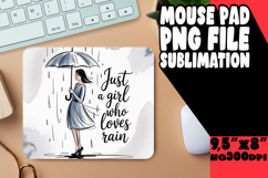 RADIANT mouse mat PNG Inspiration, Just A Girl Product Image 1