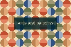 60s Retro circles pattern| , Mid century pattern Product Image 4