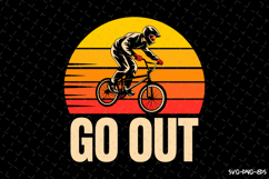Go Out SVG | Rider Svg | SVG Cut Files Product Image 1