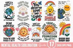 Mental Health Sublimation Bundle PNG Product Image 1