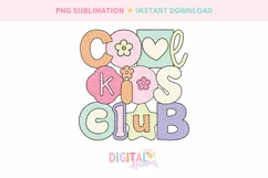 Cool Kids Club Ransom Letters Sublimation PNG Product Image 2
