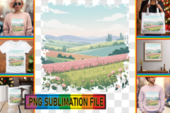 Bright TOTE BAG Sublimation Magic, Spring Product Image 1