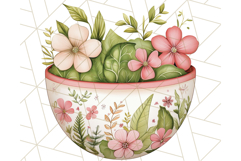Cottagecore Kitchen Clipart, Vintage Country Floral Kitchen Product Image 2