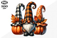 Halloween Gnomes Sublimation - Clipart PNG Design Product Image 1