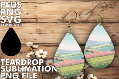 Unique Teardrop Earrings MAGIC, Spring Product Image 1