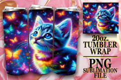 SERENE MOMENTS 20oz TUMBLER WRAP, Cat Product Image 1