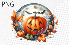 Halloween Pumpkins Sublimation - Clipart PNG Design Product Image 1