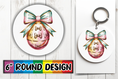 Enchanted Round Keychains PNG, Easter Egg Product Image 1