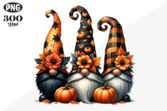 Halloween Gnomes Sublimation - Clipart PNG Design Product Image 1