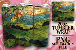 Luminous Stained Glass Tumbler Sublimation Product Image 1