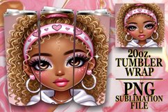 Sweet adventures 20oz tumbler wrap, Love Girl Product Image 1