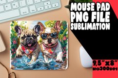 Mountain Wanderer Dog Mouse Pad Sublimation Product Image 1