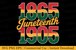 1865 Juneteenth 1905 Svg | Svg Cut Files Product Image 1