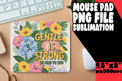 WHIMSICAL mouse mat Gift Magic, Flower Quote Product Image 1