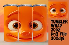 Playful Cartoon Emoji Tumbler Design - Sublimation 20oz Product Image 1