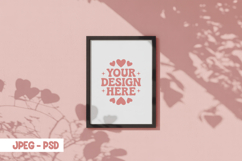 Valentine Wall Frame PSD JPEG Mockup Product Image 1