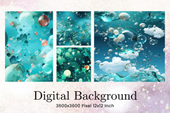 Water Bubbles Background Rainbow Water Drop Wallpaper_94 Product Image 1