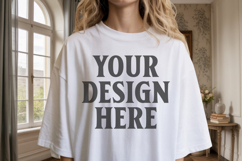 Comfort Colors 1717 White T-Shirt Mockup Product Image 1