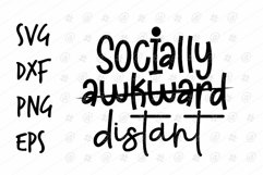 Socially awkward distant SVG Product Image 1