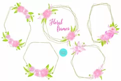 Floral gold geometrics frames Product Image 1