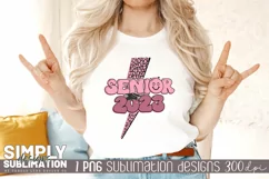 Pink Senior 2023 | Graduation Sublimation Design | Png Product Image 3