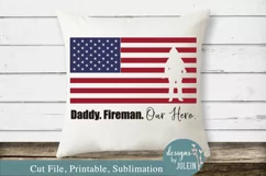 Daddy. Hero. SVG, png, eps, sublimation, printable Product Image 1