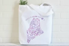 Maine Mandala SVG File - Home is Where the Heart Is SVG Product Image 2