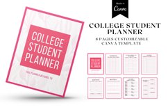 COLLEGE STUDENT PLANNER CUSTOMIZABLE CANVA TEMPLATE Product Image 1