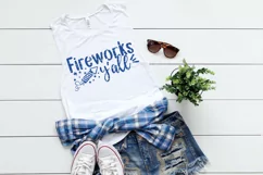 Grunge Fireworks Y'all SVG DXF PNG Cut File Product Image 2