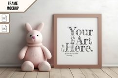 Wooden Frame Smart Mockup PSD &amp; JPG Template Graphic Product Image 1