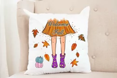 Welcome Fall PNG, Happy Fall Yall, Print On Demand Fall Product Image 4