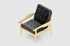 Isometric Arm Chair 3D isolated render Product Image 1