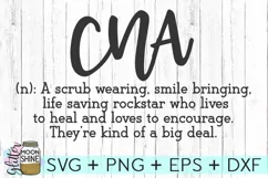 CNA Definition SVG DXF PNG EPS Cutting Files Product Image 2