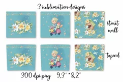Spring sublimation design. Skinny tumbler wrap design. Product Image 7