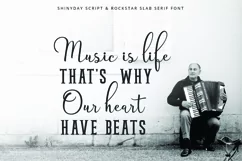 Shinyday & ROCKSTAR font duo - Free Font of The Week Product Image 7