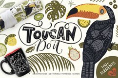 Toucan. Folk Art Graphic Set. Product Image 1