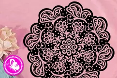 SVG Mandala Butterfly png Wall art Flowers Zentangle Floral Product Image 2
