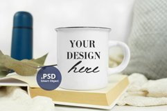 Camping Mug mockup, full wrap, neutral background PSD & JPG Product Image 2
