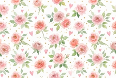 Watercolor seamless repeat pattern Mother's Day Product Image 1