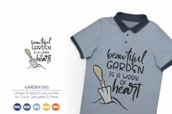 Beautiful Garden is a Work of Heart SVG | Gardening SVG Product Image 1