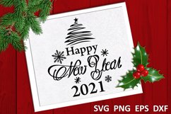 Christmas svg Happy new year 2021 svg Winter svg Product Image 1