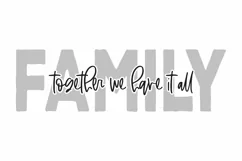 Family - Together We Have It All - Farmhouse SVG DXF - Sign Product Image 2