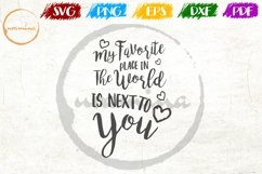 My Favorite Place Home Living Room Sign SVG PDF PNG Product Image 1