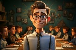 3D Character Child Boy Teacher with relevant environment Product Image 1