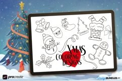 Christmas coloring bundle for procreate Product Image 1